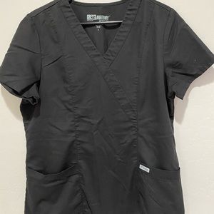 Black scrub top